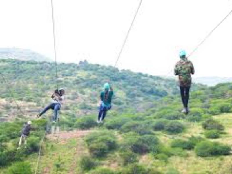 Ziplining at Sironka Valley Resort with Baecation Adventures Kenya