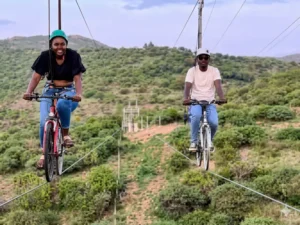 Sky Biking at Sironka Valley Resort Kajiado with Baecation Adventures