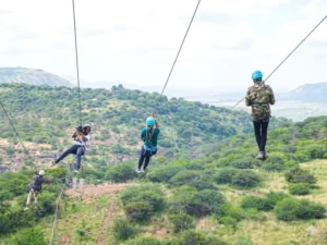 Ziplining at Sironka Valley Resort with Baecation Adventures Kenya