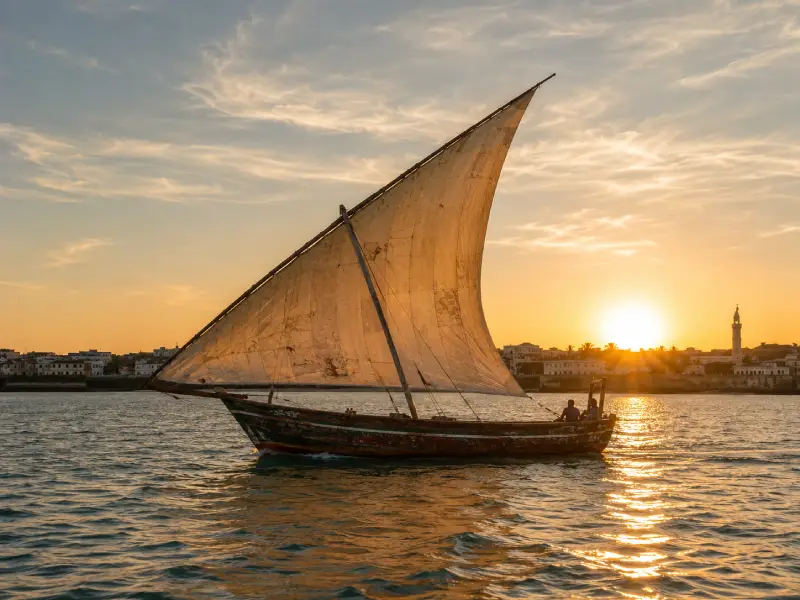 Private Sunset Dhow Lamu with Baecation Adventures