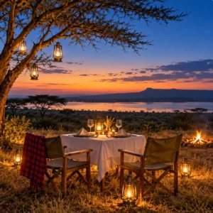 Romantic Bush Dinner Lake Elementaita Kenya Beacation