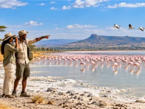 Safari Birdwatchers by the Flamingo Lake - Day Trip from Nairobi